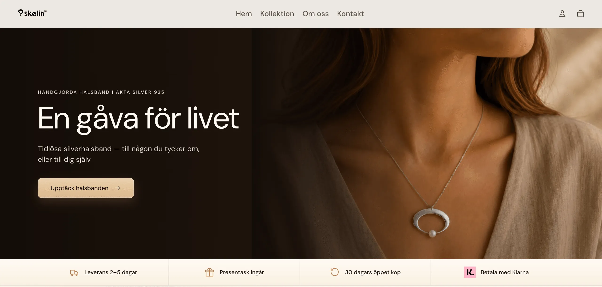 Skelin Shopify store — custom designed and developed